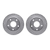 7002-40057 Drilled/Slotted Brake Rotors [Silver], 1994-1999 Mopar, Position: Front - image 1