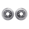 7002-40059 Drilled/Slotted Brake Rotors [Silver], 2000-2001 Mopar, Position: Front - image 1