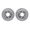 7002-40074 Drilled/Slotted Brake Rotors [Silver], Fits Select Multiple Makes/Models, Position: Front