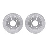 7002-40080 Drilled/Slotted Brake Rotors [Silver], 1993-2004 Mopar, Position: Rear - image 1