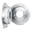 7002-40087 Drilled/Slotted Brake Rotors [Silver], 2003-2004 Mopar, Position: Rear - image 2