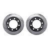 7002-40095 Drilled/Slotted Brake Rotors [Silver], 2003-2008 Mopar, Position: Rear - image 1