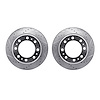 7002-40099 Drilled/Slotted Brake Rotors [Silver], Fits Select Mopar, Position: Rear - image 1