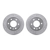 7002-40103 Drilled/Slotted Brake Rotors [Silver], 2007-2018 Multiple Makes/Models, Position: Rear - image 1