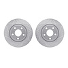 7002-42005 Drilled/Slotted Brake Rotors [Silver], Fits Select Mopar, Position: Front - image 1
