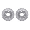 7002-42011 Drilled/Slotted Brake Rotors [Silver], 1990-1999 Mopar, Position: Front - image 1