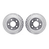 7002-42036 Drilled/Slotted Brake Rotors [Silver], 2003-2007 Mopar, Position: Rear - image 1