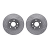 7002-45000 Drilled/Slotted Brake Rotors [Silver], Fits Select GM, Position: Front - image 1