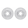7002-45010 Drilled/Slotted Brake Rotors [Silver], 1994-2001 GM, Position: Front - image 1