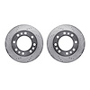 7002-46021 Drilled/Slotted Brake Rotors [Silver], 2006-2011 GM, Position: Front - image 1