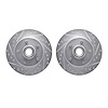 7002-47005 Drilled/Slotted Brake Rotors [Silver], 1977-1978 GM, Position: Front - image 1