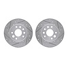 7002-47013 Drilled/Slotted Brake Rotors [Silver], 1982-1982 GM, Position: Front - image 1