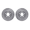 7002-47037 Drilled/Slotted Brake Rotors [Silver], 2006-2011 GM, Position: Front - image 1