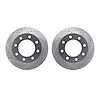 7002-48006 Drilled/Slotted Brake Rotors [Silver], 1999-2020 GM, Position: Front - image 1
