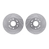 7002-48009 Drilled/Slotted Brake Rotors [Silver], 2005-2020 GM, Position: Front - image 1