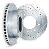 7002-48012 Drilled/Slotted Brake Rotors [Silver], Fits Select GM, Position: Front - image 2