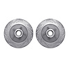 7002-48017 Drilled/Slotted Brake Rotors [Silver], 1992-2002 GM, Position: Front - image 1