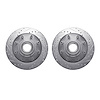 7002-48018 Drilled/Slotted Brake Rotors [Silver], 1992-2002 GM, Position: Front - image 1