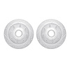 7002-48019 Drilled/Slotted Brake Rotors [Silver], 1971-1995 GM, Position: Front - image 1