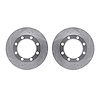 7002-48026 Drilled/Slotted Brake Rotors [Silver], 1971-1991 Multiple Makes/Models, Position: Front - image 1