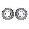 7002-48032 Drilled/Slotted Brake Rotors [Silver], 2004-2008 GM, Position: Front - image 1