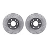 7002-48034 Drilled/Slotted Brake Rotors [Silver], 2015-2020 GM, Position: Front - image 1