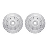 7002-48035 Drilled/Slotted Brake Rotors [Silver], 2001-2002 GM, Position: Front - image 1