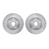 7002-48036 Drilled/Slotted Brake Rotors [Silver], 1993-1995 GM, Position: Front - image 1