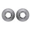 7002-48046 Drilled/Slotted Brake Rotors [Silver], 1998-2005 Multiple Makes/Models, Position: Front - image 1