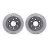 7002-48052 Drilled/Slotted Brake Rotors [Silver], 2007-2017 GM, Position: Rear - image 1