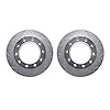 7002-48062 Drilled/Slotted Brake Rotors [Silver], 1994-2005 Multiple Makes/Models, Position: Rear - image 1