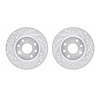 7002-50000 Drilled/Slotted Brake Rotors [Silver], 1989-1993 GM, Position: Front - image 1