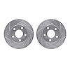 7002-52001 Drilled/Slotted Brake Rotors [Silver], 1997-2005 GM, Position: Front - image 1