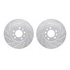 7002-53002 Drilled/Slotted Brake Rotors [Silver], 2006-2010 GM, Position: Front - image 1