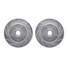 7002-54003 Drilled/Slotted Brake Rotors [Silver], 1992-1997 Ford/Lincoln/Mercury/Mazda, Position: Front - image 1