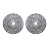 7002-54028 Drilled/Slotted Brake Rotors [Silver], 2004-2006 Ford/Lincoln/Mercury/Mazda, Position: Front - image 1