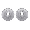 7002-54029 Drilled/Slotted Brake Rotors [Silver], 1995-2007 Ford/Lincoln/Mercury/Mazda, Position: Front - image 1