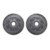 7002-54036 Drilled/Slotted Brake Rotors [Silver], 1986-1994 Ford/Lincoln/Mercury/Mazda, Position: Front - image 1