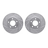 7002-54056 Drilled/Slotted Brake Rotors [Silver], 2001-2007 Ford/Lincoln/Mercury/Mazda, Position: Front - image 1