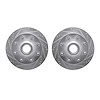 7002-54064 Drilled/Slotted Brake Rotors [Silver], 1999-2002 Ford/Lincoln/Mercury/Mazda, Position: Front - image 1