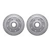 7002-54065 Drilled/Slotted Brake Rotors [Silver], 2003-2005 Ford/Lincoln/Mercury/Mazda, Position: Front - image 1