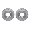 7002-54066 Drilled/Slotted Brake Rotors [Silver], 1997-2002 Ford/Lincoln/Mercury/Mazda, Position: Front - image 1