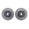 7002-54089 Drilled/Slotted Brake Rotors [Silver], 2004-2008 Ford/Lincoln/Mercury/Mazda, Position: Front - image 1