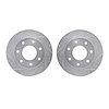 7002-54095 Drilled/Slotted Brake Rotors [Silver], 1997-2004 Ford/Lincoln/Mercury/Mazda, Position: Front - image 1