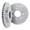7002-54095 Drilled/Slotted Brake Rotors [Silver], 1997-2004 Ford/Lincoln/Mercury/Mazda, Position: Front - image 2