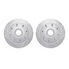 7002-54107 Drilled/Slotted Brake Rotors [Silver], 1999-2002 Ford/Lincoln/Mercury/Mazda, Position: Front - image 1