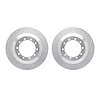7002-54125 Drilled/Slotted Brake Rotors [Silver], 1988-2019 Ford/Lincoln/Mercury/Mazda, Position: Front, Rear - image 1