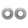 7002-54126 Drilled/Slotted Brake Rotors [Silver], 1990-2021 Multiple Makes/Models, Position: Rear, Front - image 1