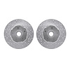 7002-54127 Drilled/Slotted Brake Rotors [Silver], 1965-1967 Ford/Lincoln/Mercury/Mazda, Position: Front - image 1