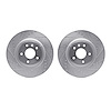 7002-54135 Drilled/Slotted Brake Rotors [Silver], 2009-2010 Ford/Lincoln/Mercury/Mazda, Position: Front - image 1